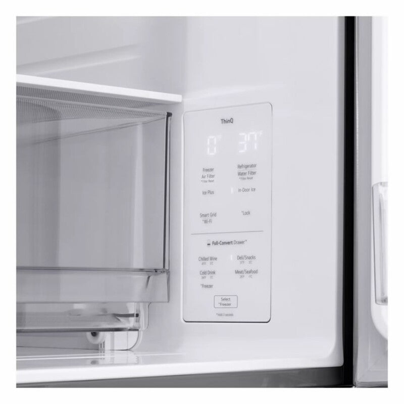 29 cu. ft. Smart InstaView(R) Standard-Depth MAX(TM) 4-Door French Door Refrigerator with Full-Convert Drawer(TM) - (LF29S8250S) - LG