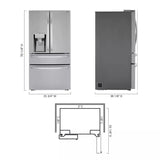 30 cu. ft. Smart French Door Refrigerator - (LLMXS3006S)