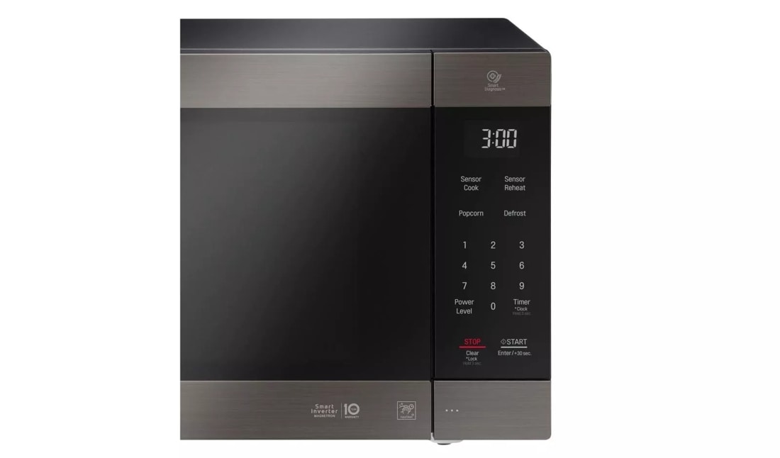 LG Black Stainless Steel Series 2.0 cu. ft. NeoChef(TM) Countertop Microwave with Smart Inverter and EasyClean(R) - (LMC2075BD) - LG