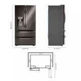 22 cu ft. Smart Counter Depth Double Freezer Refrigerator - (LMXC22626D) - LG