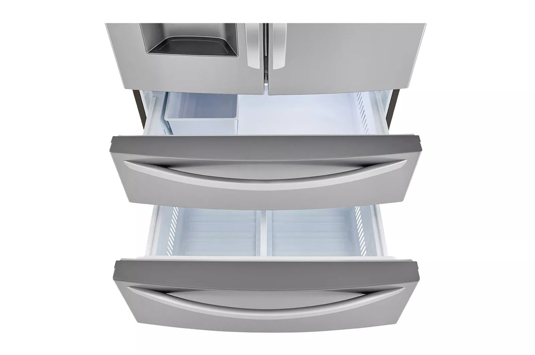 22 cu ft. Smart Counter Depth Double Freezer Refrigerator - (LMXC22626S)