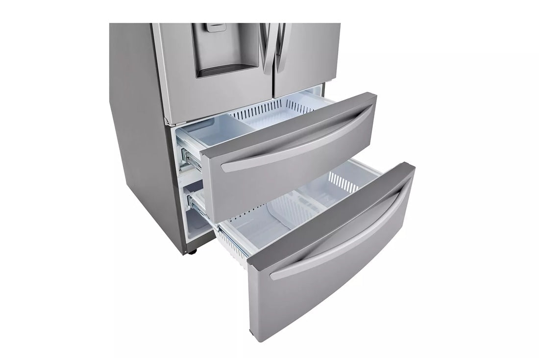 22 cu ft. Smart Counter Depth Double Freezer Refrigerator - (LMXC22626S)