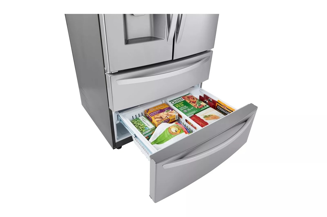 22 cu ft. Smart Counter Depth Double Freezer Refrigerator - (LMXC22626S)