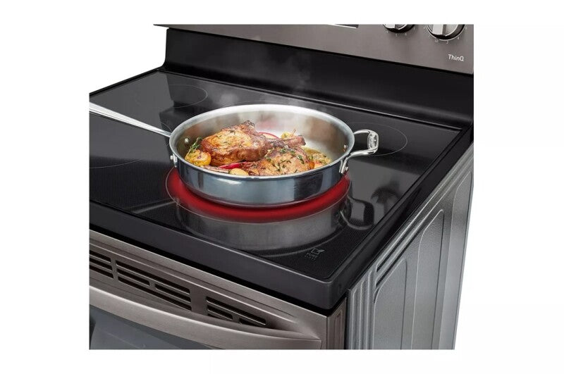 6.3 cu ft. Smart Wi-Fi Enabled Fan Convection Electric Range with Air Fry & EasyClean(R) - (LREL6323D) - LG