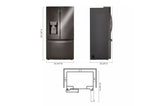 24 cu. ft. Smart wi-fi Enabled Door-in-Door(R) Counter-Depth Refrigerator with Craft Ice(TM) Maker - (LRFDC2406D) - LG