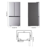 32 cu. ft. Smart Standard-Depth MAX™ French Door Refrigerator - (LRFLS3216S)