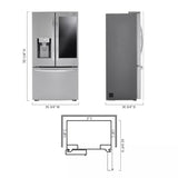 24 cu. ft. Smart InstaView(R) Door-in-Door(R) Counter-Depth Refrigerator with Craft Ice(TM) - (LRFVC2406S) - LG