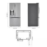 25 cu. ft. Smart French Door Refrigerator with Craft Ice™ - (LRFXS2513S)