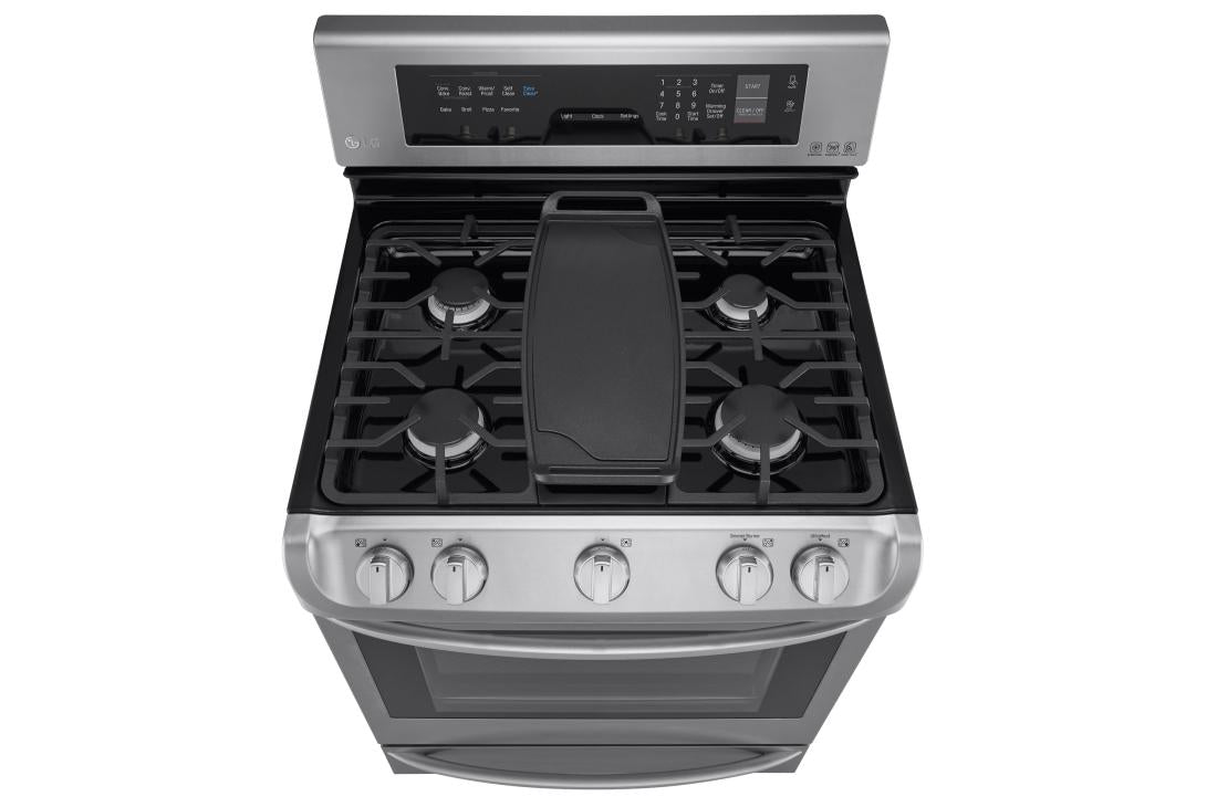 6.3 cu. ft. Gas Single Oven Range with ProBake Convection®, EasyClean® and Warming Drawer - (LRG4115ST)