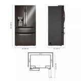 23 cu. ft. Smart Counter-Depth Refrigerator with Craft Ice(TM) - (LRMDC2306D) - LG
