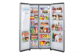 27 cu. ft. Side-by-Side Refrigerator with Smooth Touch Ice Dispenser - (Lrsxs2706S) - LG