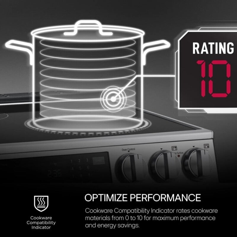 6.3 cu. ft. Smart Induction Slide-in Range with InstaView®, ProBake Convection®, Air Fry, and Air Sous Vide - (LSIL6336FE)