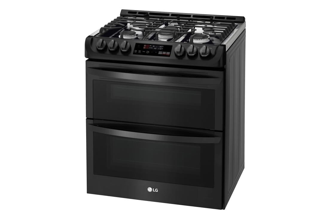 6.9 cu. ft. Smart wi-fi Enabled Gas Double Oven Slide-In Range with ProBake Convection® and EasyClean® - (LTG4715BM)