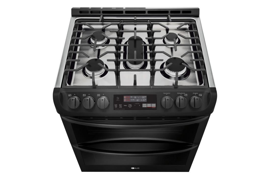 6.9 cu. ft. Smart wi-fi Enabled Gas Double Oven Slide-In Range with ProBake Convection® and EasyClean® - (LTG4715BM)