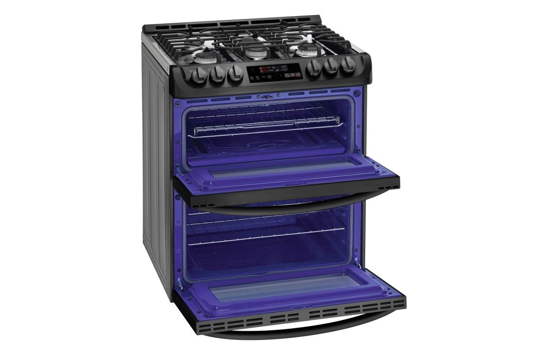 6.9 cu. ft. Smart wi-fi Enabled Gas Double Oven Slide-In Range with ProBake Convection® and EasyClean® - (LTG4715BM)