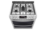 6.9 cu. ft. Smart wi-fi Enabled Gas Double Oven Slide-In Range with ProBake Convection(R) and EasyClean(R) - (LTG4715ST) - LG