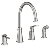 Moen M87044SRS "Whitmore" Single Handle Kitchen Faucet
