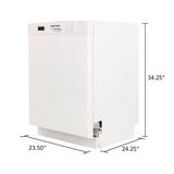 Magic Clean 24" Built In Dishwasher - (MCDW24WI) - AVANTI
