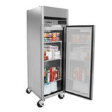 Maxx Cold Single Door Reach-In Freezer, Top Mount, 23 cu. ft., Energy Star, Stainless Steel - (MCFT23FDHC)
