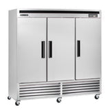 Maxx Cold Triple Door Reach-In Refrigerator, Bottom Mount, 72 cu. ft., Energy Star, Stainless Steel - (MCR72FDHC)
