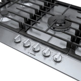 Bosch NGM8659UC control knobs angled view