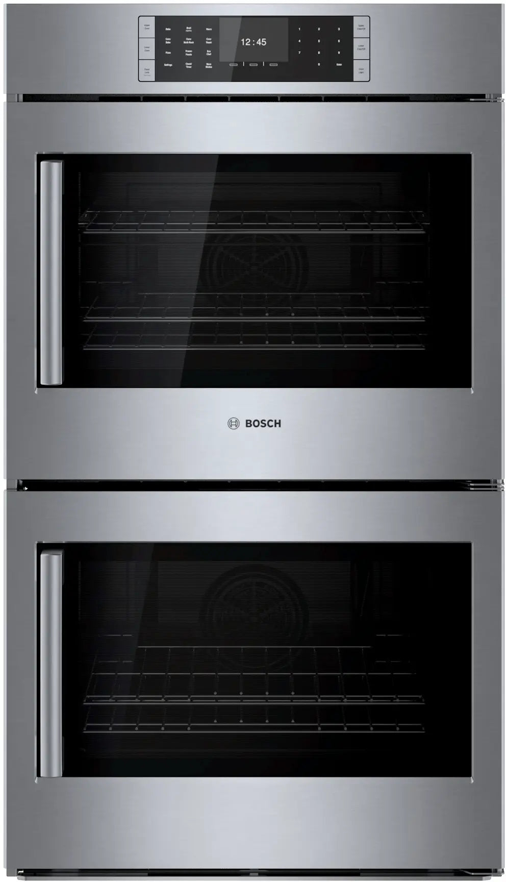 Bosch HBLP651RUC double wall oven with right side opening door open