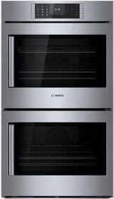 Bosch HBLP651RUC double wall oven with right side opening door open