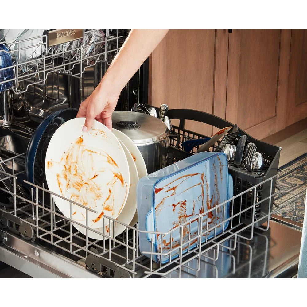 24 Inch Built-In Dishwasher With Power Dry, Sanitize Cycle, And Pocket Handle - (MDPS7024SB)