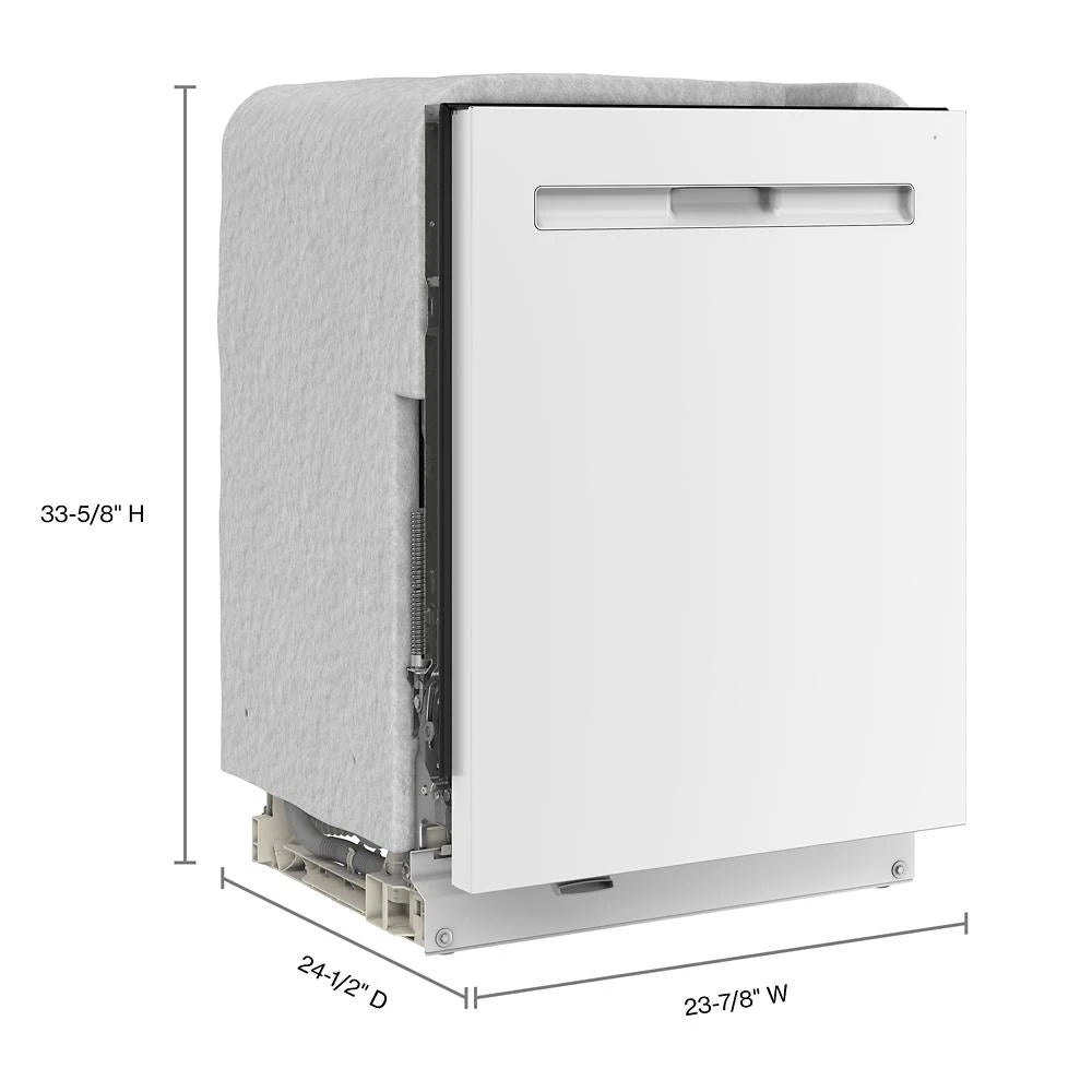 24 Inch Built-In Dishwasher With Power Dry, Sanitize Cycle, And Pocket Handle - (MDPS7024SW)