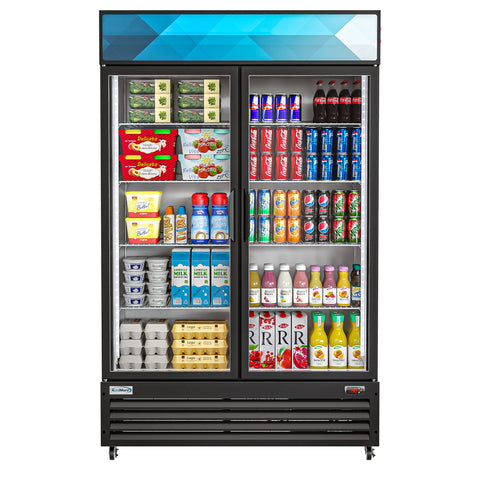 45 in. Two-Door Merchandiser Refrigerator - 38 Cu Ft. MDR-2GD-35C