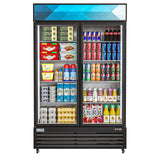 45 in. Two-Door Merchandiser Refrigerator - 38 Cu Ft. MDR-2GD-35C