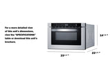 24" Wide Built-in Drawer Microwave - (MDR245SS)