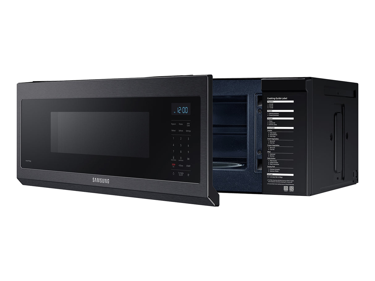 1.1 cu. ft. Smart SLIM Over-the-Range Microwave with 400 CFM Hood Ventilation, Wi-Fi & Voice Control - (ME11A7510DGAA)