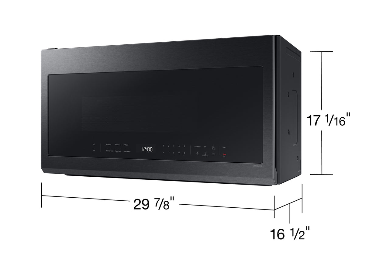 1.1 cu. ft. Smart SLIM Over-the-Range Microwave with 400 CFM Hood Ventilation, Wi-Fi & Voice Control - (ME11A7510DGAA)