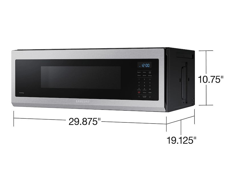 1.1 cu. ft. Smart SLIM Over-the-Range Microwave with 400 CFM Hood Ventilation, Wi-Fi & Voice Control - (ME11A7510DSAA)