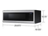 1.1 cu. ft. Smart SLIM Over-the-Range Microwave with 400 CFM Hood Ventilation, Wi-Fi & Voice Control - (ME11A7510DSAA)