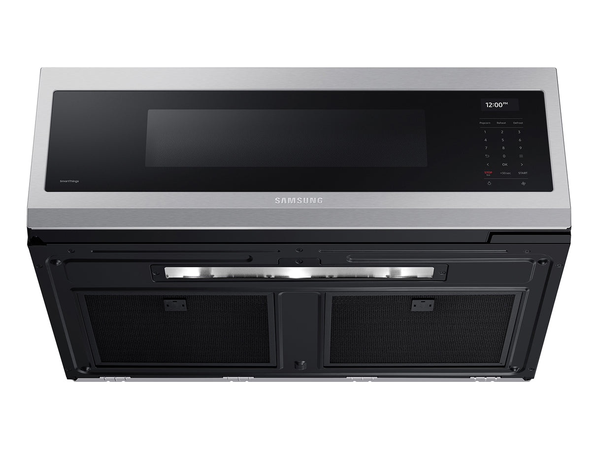 1.1 cu. ft. Smart SLIM Over-the-Range Microwave with 550 CFM Hood Ventilation, Wi-Fi & Voice Control - (ME11A7710DSAA)
