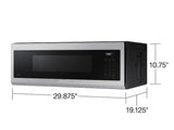 1.1 cu. ft. Smart SLIM Over-the-Range Microwave with 550 CFM Hood Ventilation, Wi-Fi & Voice Control - (ME11A7710DSAA)