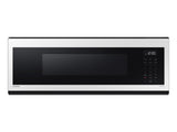 1.1 cu. ft. Bespoke Smart SLIM Over-the-Range Microwave with 400 CFM Hood Ventilation, Wi-Fi & Voice Control in White Glass - (ME11CB751012AA) - SAMSUNG