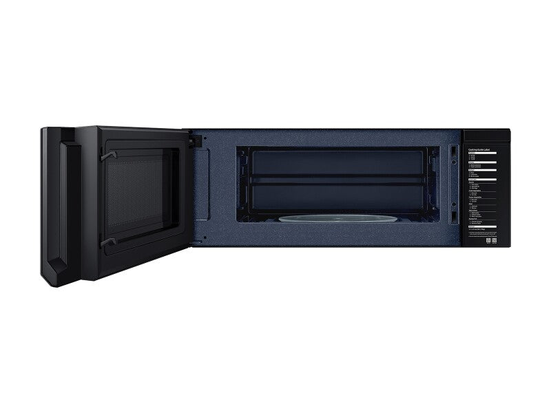 1.1 cu. ft. Bespoke Smart SLIM Over-the-Range Microwave with 400 CFM Hood Ventilation, Wi-Fi & Voice Control in White Glass - (ME11CB751012AA) - SAMSUNG