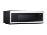 1.1 cu. ft. Bespoke Smart SLIM Over-the-Range Microwave with 400 CFM Hood Ventilation, Wi-Fi & Voice Control in White Glass - (ME11CB751012AA) - SAMSUNG