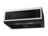 1.1 cu. ft. Bespoke Smart SLIM Over-the-Range Microwave with 400 CFM Hood Ventilation, Wi-Fi & Voice Control in White Glass - (ME11CB751012AA) - SAMSUNG