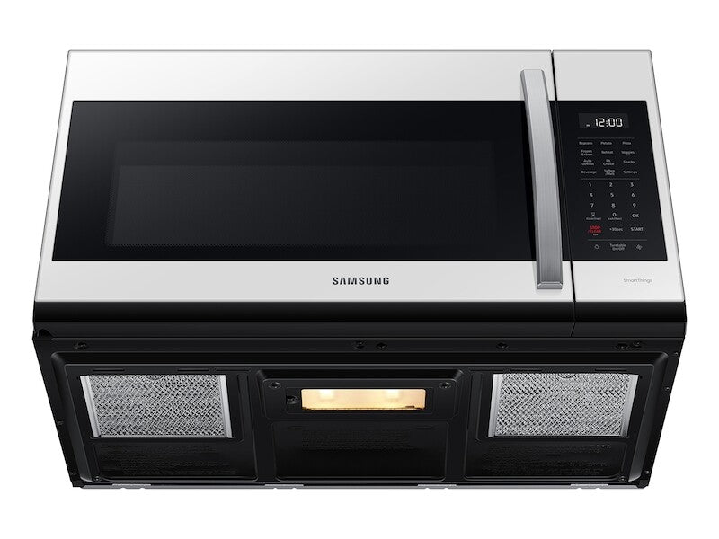 Bespoke Smart 1.9 cu. ft. Over-the-Range Microwave with Sensor Cook in White Glass - (ME19CB704112AA) - SAMSUNG