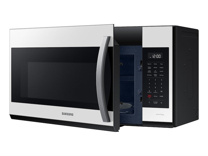 Bespoke Smart 1.9 cu. ft. Over-the-Range Microwave with Sensor Cook in White Glass - (ME19CB704112AA) - SAMSUNG