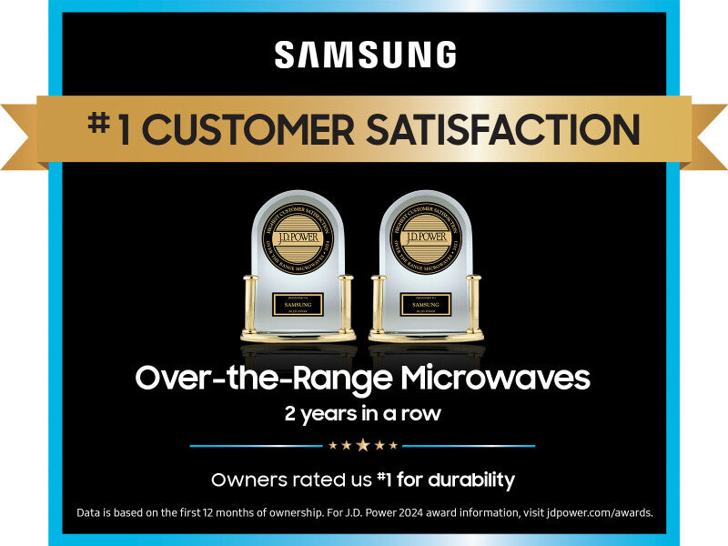 2.1 CF BESPOKE Over-the-Range Microwave, Edge to Edge Glass Display - (ME21DB650012AA)