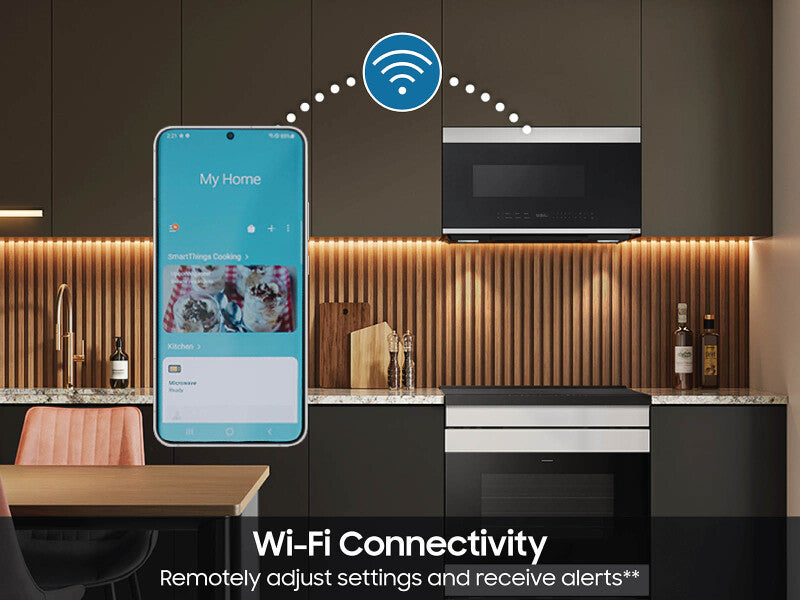 2.1 CF BESPOKE Over-the-Range Microwave, Auto Dim Glass Touch Controls - (ME21DB670012AA)