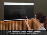2.1 CF BESPOKE Over-the-Range Microwave, Auto Dim Glass Touch Controls - (ME21DB670012AA)