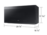 2.1 CF BESPOKE Over-the-Range Microwave, Edge to Edge Glass Display - (ME21DG6500MTAA)