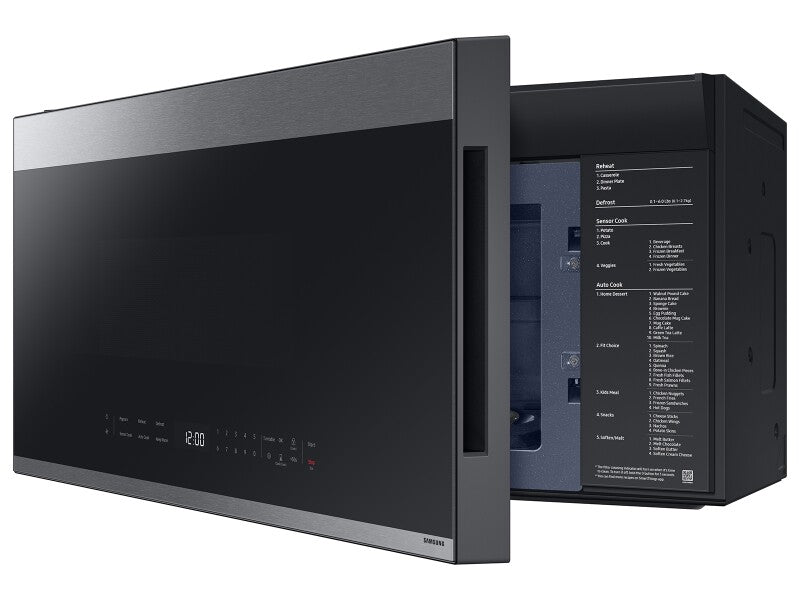 2.1 CF BESPOKE Over-the-Range Microwave, Edge to Edge Glass Display - (ME21DG6500SRAA)