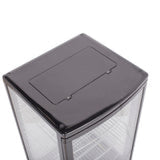 Maxx Cold 4-Sided Glass Merchandiser Refrigerator, Countertop/Floor Display, Black/Stainless Steel - (MECR31D)